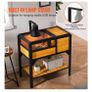 Tortoise Habitat, Wooden Tortoise House Indoor & Outdoor, Tortoise Enclosure with Light Stand, Reptile Enclosure Small Animal Cage with Stand Legs for Gecko, Lizard, Snake Image 3