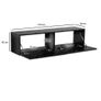 120cm Wall Mounted TV Stand   Modern Marble Effect Floating Entertainment Unit with Storage Image 7
