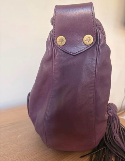Mulberry Tassle Hobo bag in rich plum