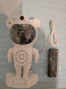 astronaut night light projector with bluetooth speaker