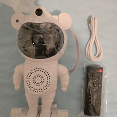 astronaut night light projector with bluetooth speaker