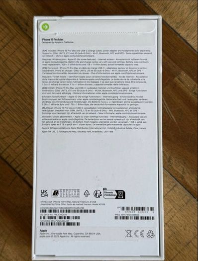 iPhone 15 pro max 512gb unlocked otterbox xt 89% battery