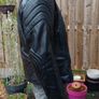 Leather Biker Jacket: Size Medium. Image 4