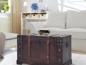 Vintage Treasure Chest Wood 66x38x40 cm