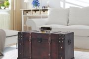 Vintage Treasure Chest Wood 66x38x40 cm