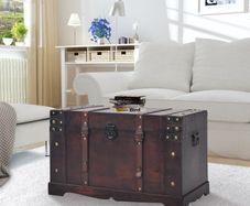 Vintage Treasure Chest Wood 66x38x40 cm