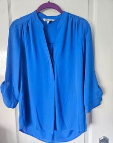 Petite blue top, UK 10