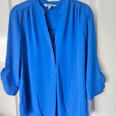 Petite blue top, UK 10