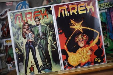 M. Rex ! 2 Issues ! Complete ! Including Rare Jay Anacleto Variant Cover ! 1999 ! by Image Comics !
