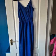 Kaya di Koko Blue Chiffon Maxi Dress Made In LA