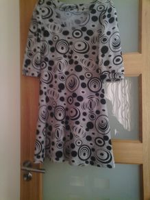 Ladies Grey / Black and White Dress Size Medium
