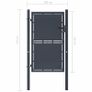 Garden Gate Steel 100x125 cm Anthracite Image 4