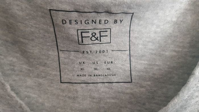 F&F XL Men's Vest Grey Exercise Running Sport