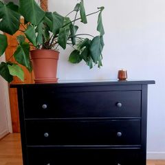 HEMNES chest of drawers and bedside table