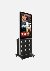 Phone charging kiosk POS, totem, advertising stand