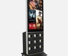 Phone charging kiosk POS, totem, advertising stand