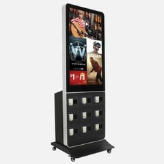 Phone charging kiosk POS, totem, advertising stand