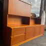 A large Mid Century teak 2 piece living room unit, by Morris of Glasgow Image 2