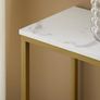 Console Table  Marble Effect Gold or Black Image 4
