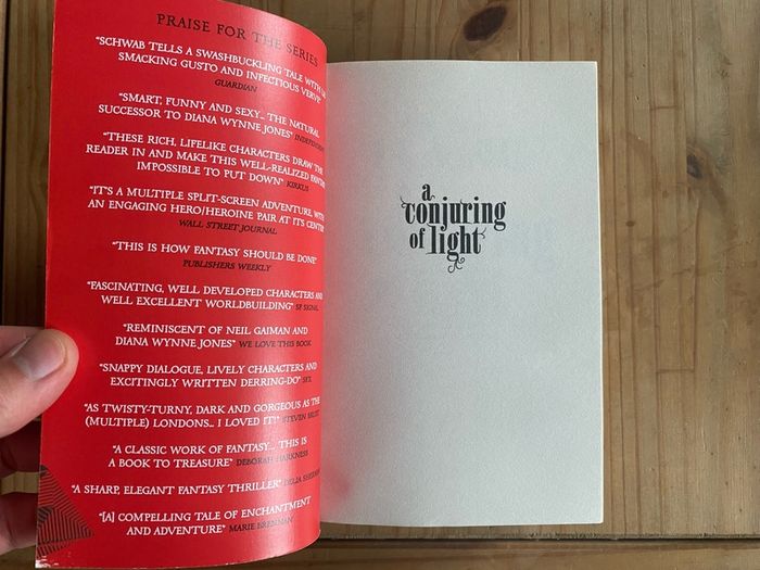 Schwab SIGNED A Conjuring of Light