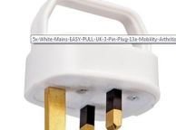 main image for ad White Mains EASY PULL UK 3-Pin Plug 13a Mobility Arthritis Disability Elderly