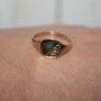 9ct Oval Signet Ring Yellow Gold Mens Ring 375 - 1,6g Image 8