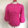 Savida bright pink top long sleeve size M includes postage Image 2