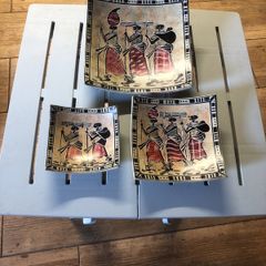 African serving plates