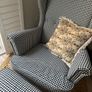 Strandmon IKEA armchair and footstool houndstooth Image 3