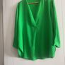 Green Blouse with/Without Sulk Scarf Image 2