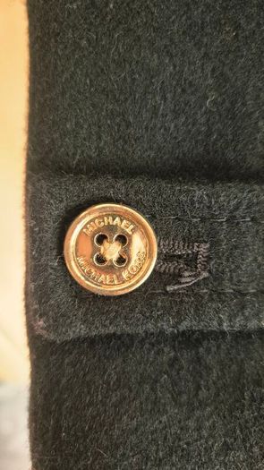Michael Kors Wool-Blend Coat in Black Size S (10)