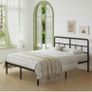 Small Double Bed Frame 4ft with Curved Headboard Image 5