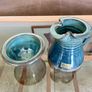 Louis Mulcahy Milk Jug Creamer and Small Matching Sugar Bowl Image 2