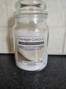 Yankee Candle White Linen And Lace Large Jar