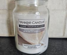 Yankee Candle White Linen And Lace Large Jar