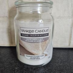 Yankee Candle White Linen And Lace Large Jar