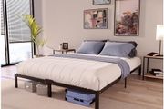 Double Bed Frames Metal 135 x 190 with Storage 35 cm - Sturdy and 20min Easy Assembly Bed Frames - Large Storage