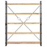 5-Tier Bookcase 140x30x180 cm Solid Mango Wood Image 4