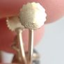 Antique sterling silver tulip earrings Image 3