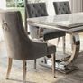 Marble top dining table and 6 chairs Image 3