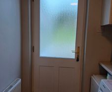 Hardwood external door