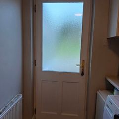 Hardwood external door