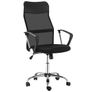 Office Chair Mesh Chair with Adjustable Height Black Image 10