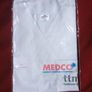 MEDCO MALE NURSE V-NECK TUNICS (code T21) - two white tunics with breast pockets, polyester/cotton fabric (size XS). Unused & sealed in their original packaging. Image 2