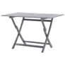 7 Piece Garden Dining Set Solid Acacia Wood Grey Image 5