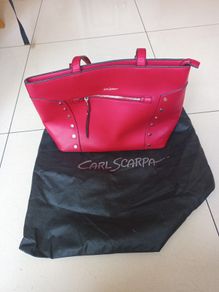 Carl Scarpa  Red Large Handbag.   B.N.W.T