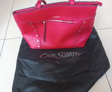 Carl Scarpa  Red Large Handbag.   B.N.W.T