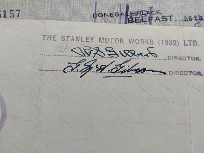 23X 1934 Bank of Ireland Belfast Cheques