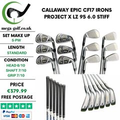 Callaway Epic CF17 Irons / 5-Pw / Project X LZ 95 6.0 Stiff