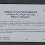 1995 Brasil (Sistema Telebras 00) 20 unit P-47 Thunderbolt - L1-04-04/95 - Blue Logo Phone Card Image 2